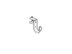 Picture of Screw-on 1/8 Inch thru 5/8 Inch flange -3/4 Inch dia loop* - Each - 0 of 1