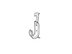 Picture of 3/4 Inch Plain or threaded rod and 3/8 Inch thru 9/16 Inch flange - 1-5/16 Inch dia loop* - Qty 40 - 0 of 1