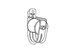 Picture of Pulley kit - Cat 64 2 Inch J-hook, pin, wheel, & retainer - Each - 0 of 1