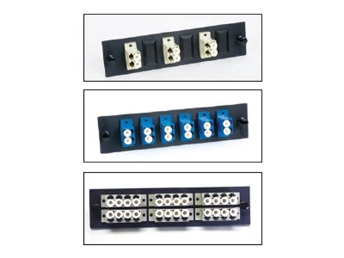 FiberOpticx Adapter Plate - Dual LC - 6 Port Multimode / Singlemode - Metal Sleeve
