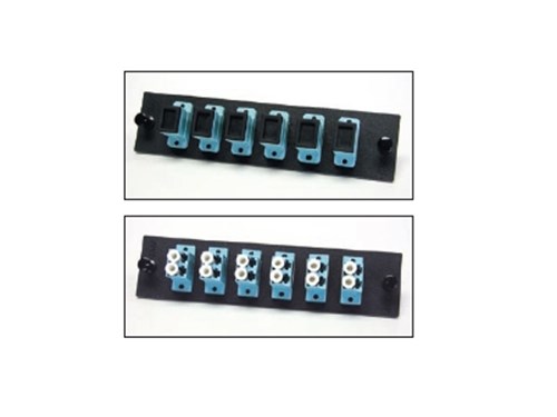 FiberOpticx Adapter Plate - SC - 6 Port 10 Gig Multimode - Composite Sleeve