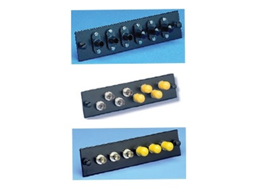 FiberOpticx Adapter Plate - Dual ST - 6 Port Singlemode - Ceramic Sleeve