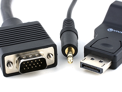 Displayport to VGA Video Adapter Install Kit - 25FT | Computer Cable Store