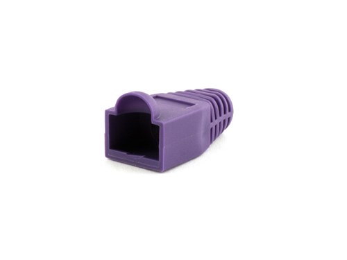 RJ45 Purple Snagless Boot Protector - 100 Pack