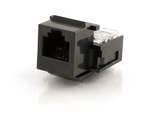 Voice Keystone Jack - IDC - Black