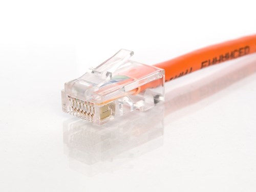 CAT5e Patch Cable - 2 FT, Orange, Assembled