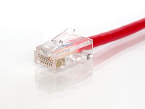 CAT5e Patch Cable - 7 FT, Red, Assembled