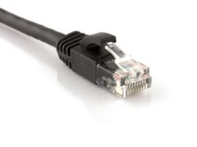 Cat 6 Ethernet patch cable with booted RJ45 male connector