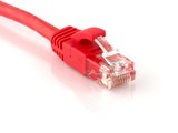 Cat 6 Ethernet patch cable with booted RJ45 male connector