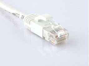 Picture of Cat 6 Ethernet Patch Cable - 5 FT, White, Booted