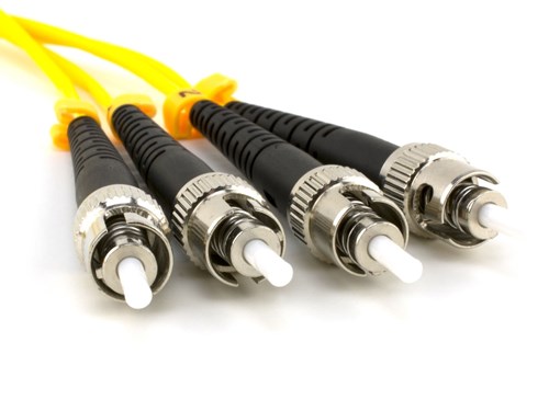 3m Singlemode Duplex Fiber Optic Patch Cable (9/125) - ST to ST