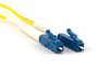 1 meter singlemode simplex fiber optic patch cable with LC to LC connectors