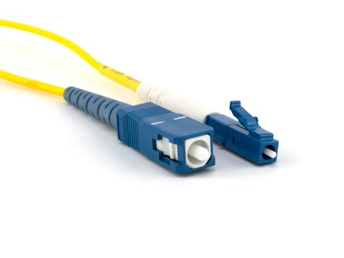 10m Singlemode Simplex Fiber Optic Patch Cable (9/125) - LC to SC