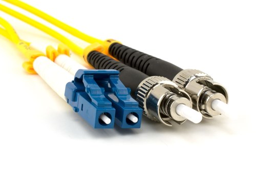 10m Singlemode Duplex Fiber Optic Patch Cable (9/125) - LC to ST