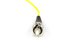 Front view of ST connector on 2m singlemode 9/125 fiber optic patch cable - 2 of 4