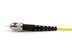 Side profile of ST connector and strain relief on 2m singlemode 9/125 fiber cable - 3 of 4