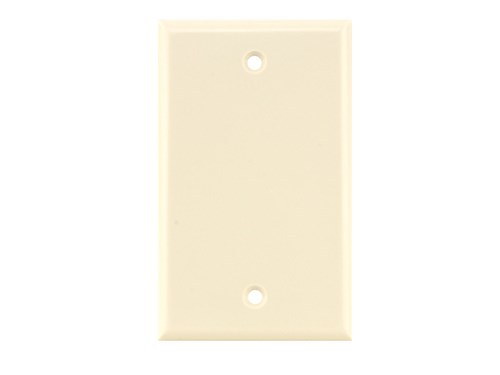 Blank Keystone Faceplate - Single Gang - Almond