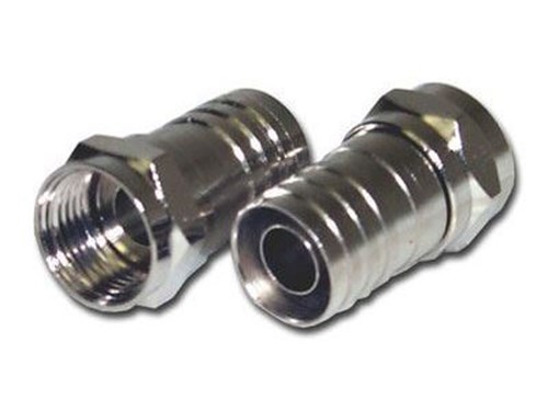F-Type Connector - RG59 - Crimp - Male - 10 Pack