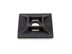 Picture of 1 1/8 Inch Black Square Adhesive Tie Mount - 100 Pack - 1 of 4