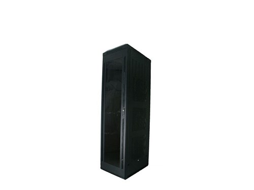 5Ft Floor Enclosure, Acrylic Door,  23"W X 23"D, 34U, Black