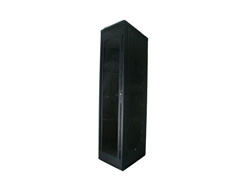 6Ft Floor Enclosure, Acrylic Door,  23"W X 23"D, 42U, Black
