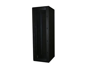 Picture of 6Ft Floor Enclosure, Vented Mesh Door,  27"W X 34"D, 42U, Black, Knockdown