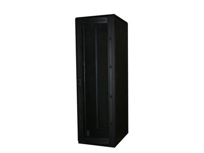 Picture of 6Ft Floor Enclosure, Vented Mesh Door,  27"W X 34"D, 42U, Black, Knockdown