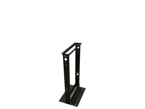 3Ft 2-Post 19" Open Frame Aluminum Floor Rack, 20U, Black