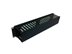 Picture of 19" Horizontal Finger Duct W/Cover, 100 Cables, 2U, Black - 0 of 2