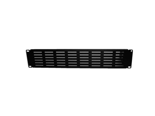 19" Vented Filler Panel,, 2U, 3.50 Height, Black