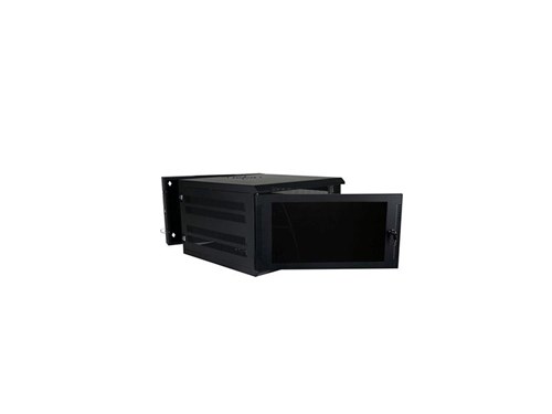 Wall Enclosure, Front/Rear Access, 15"H X 21"W X 24"D, 7U, Black