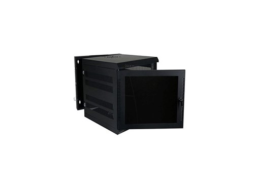 Wall Enclosure, Front/Rear Access, 22"H X 21"W X 24"D, 11U, Black