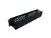 Picture of 19" Horizontal Finger Duct W/Cover, 100 Cables, 2U, Black - 1 of 2