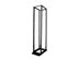 Picture of 7Ft 4-Post 19" Open Frame Steel Floor Rack,  Adjustable 24"-36"D, 45U, Black - 1 of 2