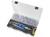 Top view of Platinum Tools EZ-RJPRO Termination Pod kit. Includes EZ-RJ45 CAT5e, P/N 105003, 100 count. EZ-RJ45 CAT6, P/N 105004, 100 count. EZ-RJ12/11, P/N 105005, 50 count. - 0 of 1