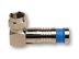 Side view of Platinum Tools nickel plated F RG6Q RA Compression Connector - 0 of 1