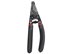 Front view of Platinum Tools ProStrip 10/20 wire stripper, with serrated plier nose, holes in jaw, and ergonomically designed handle - 0 of 1