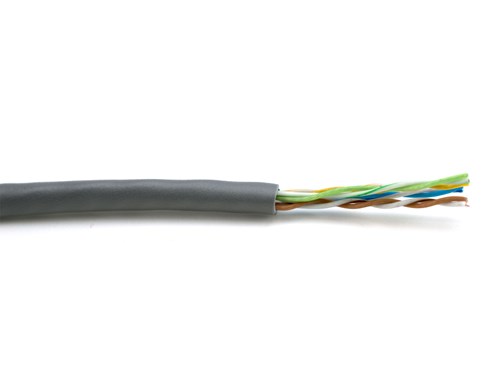 Mini Cat 6 Bulk Cable - Stranded, Gray, Riser (CMR), Unshielded - 1000 FT