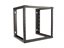 12U open frame wall mount rack front view