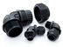 Picture of 1 1/4 Inch Black Right Angle Nylon Cable Gland for 22 - 29mm Cable - 1 Pack - 1 of 3
