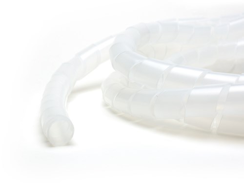 1/8 Inch Clear Polyethylene Spiral Wrap - 10 Foot