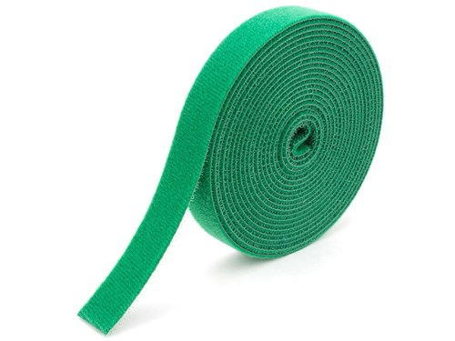 1/2 Inch Continuous Green Hook and Loop Wrap - 25 Yards