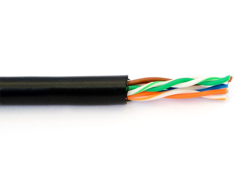 Cat5e 350Mhz Network Cable Stranded Black CMR | Computer Cable Store