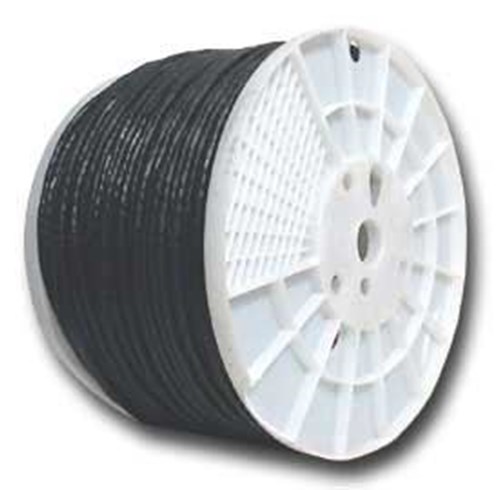 CAT5e 350 MHz Network Cable - Stranded, Black, PVC - 1000 FT