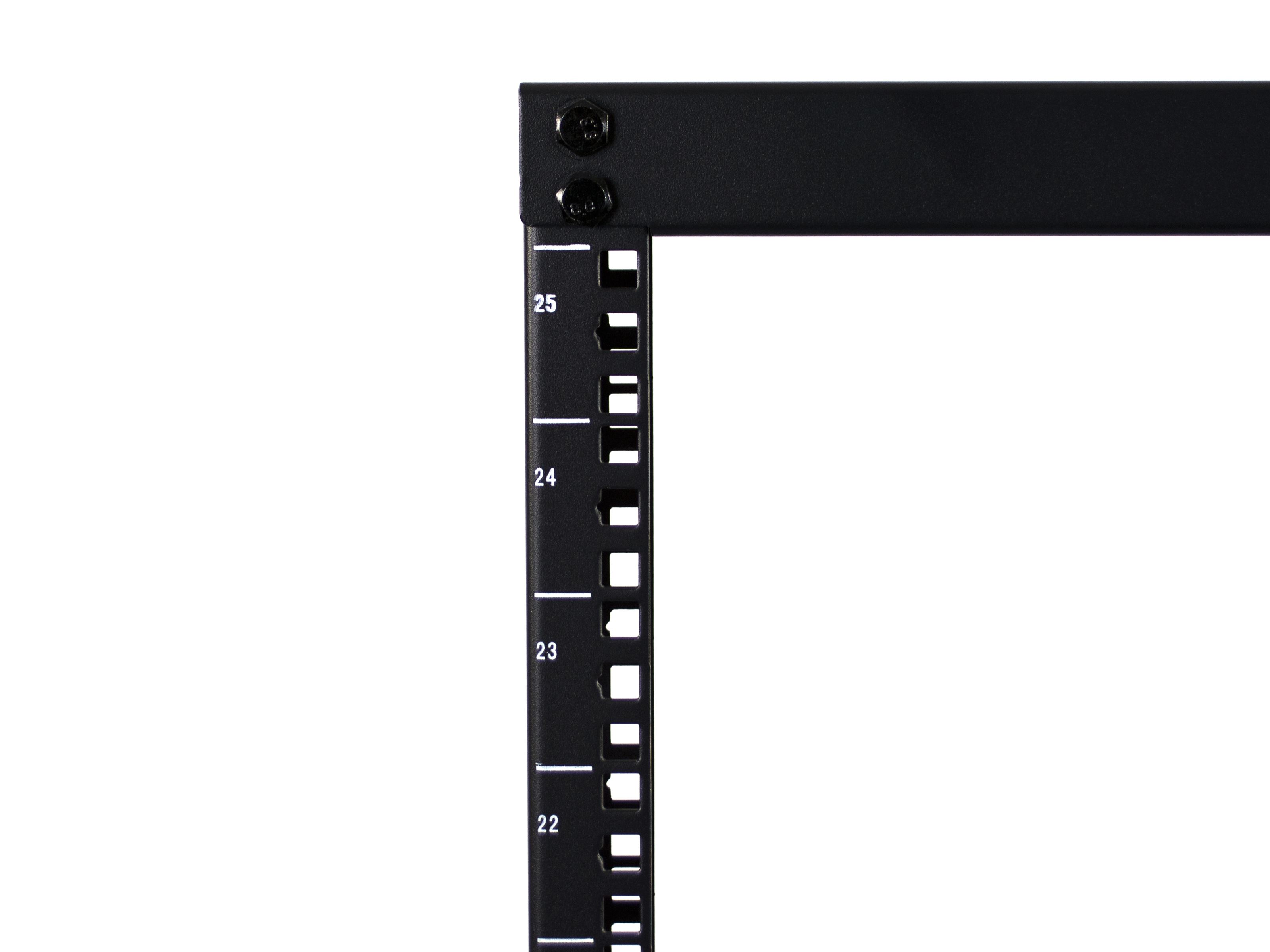 2-Post Network Relay Rack 25U Steel M6 Rails | Computer