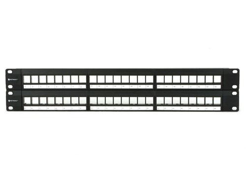 2U High-Density Blank Patch Panel - 48 Port