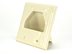 Picture of 2-Gang Recessed Low Voltage Cable Plate - Lite Almond - 1 of 2