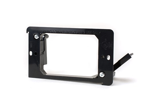 1-Gang Low Voltage Mounting Bracket - Black