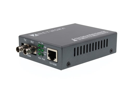 Fiber Media Converter - 100Base-FX, ST Singlemode, 20km, 1310nm