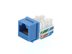 Picture of Cat 6 Keystone Jack 90 Degree 110 UTP - Blue - 0 of 9